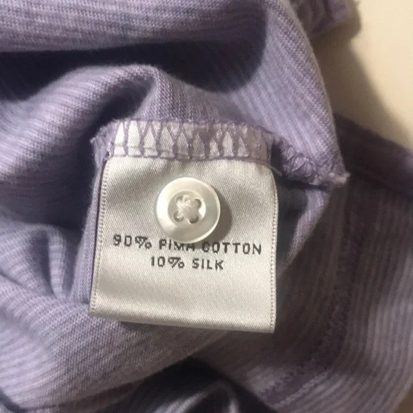 Peter Millar Crown Soft Cotton Silk Striped Polo Bandon Dunes - Picture 5 of 5